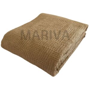 Frotirski prekrivač 200x200 - BRAON