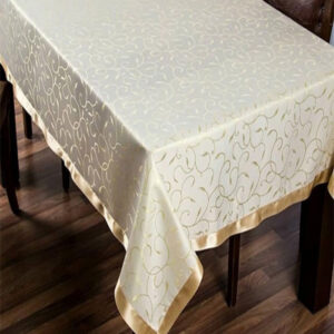 Stolnjak sa satenskom trakom 160x220 KREM