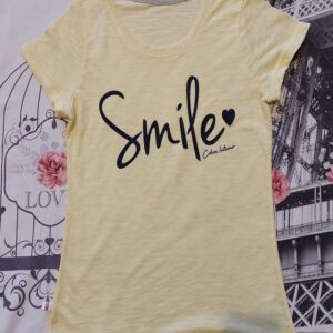 Ženska majica SMILE žuta