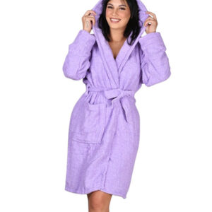 Ženski bade mantil od frotira - LILA