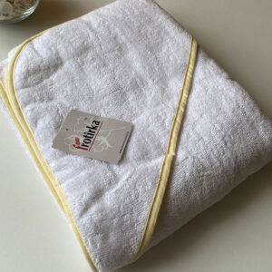 Bebi peškir sa kapuljačom 100x100 ŽUTI