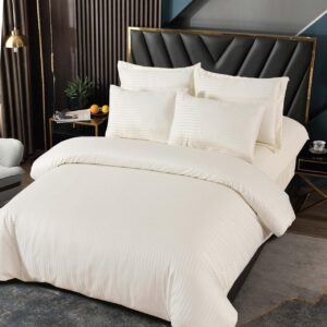 Damast posteljina 200x220 BEŽ