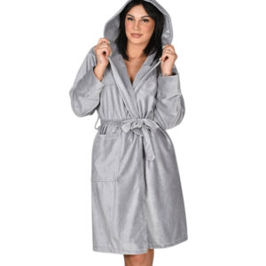 Ženski bade mantil od pliša P6