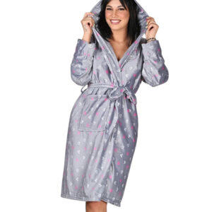 Ženski bade mantil od pliša P8