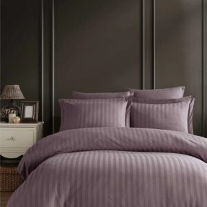 Damast posteljina PUDER ROZE
