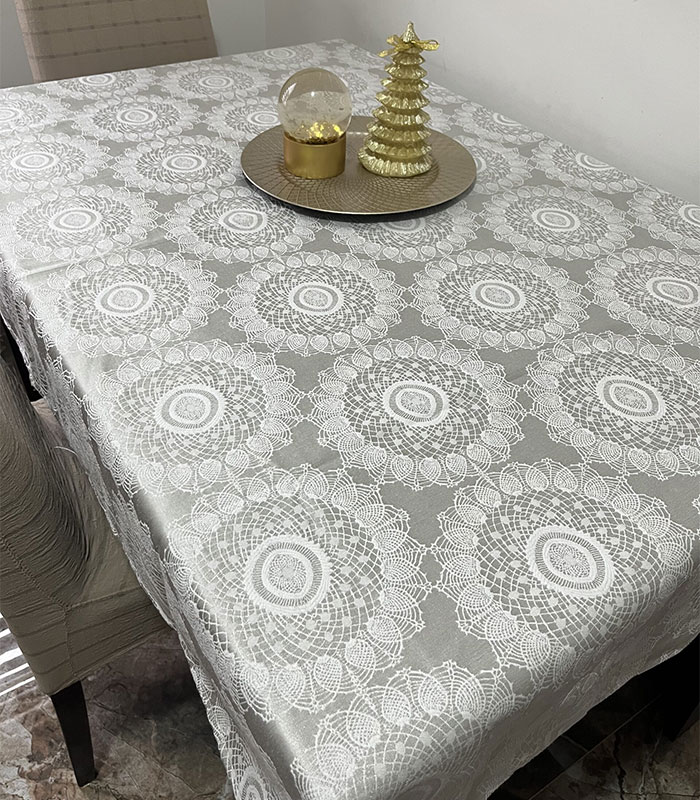 Damast stolnjak - SIVI 1