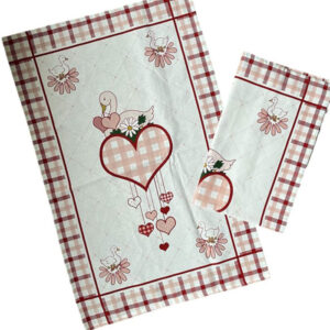 Kuhinjske krpe komplet od 5 komada - ROSE HEART