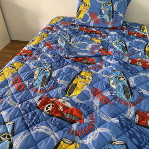 Štep deka sa posteljinom 140x210 - AUTIĆI