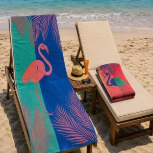 Peškir za plažu 86x160cm - FLAMINGO