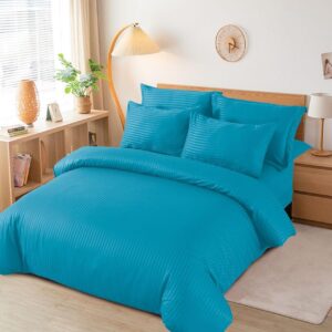 Damast posteljina 200x230 TIRKIZ