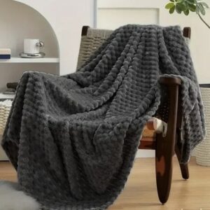 Soft ćebe rebrasto 200x200 - CRNO