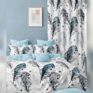 Posteljina sa draperima 200x220 dezen 6