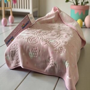 Bebi ćebe MERINOS 100x120- ROZE