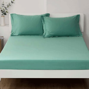 Pamučni čaršav sa lastišem  ZELENI 1