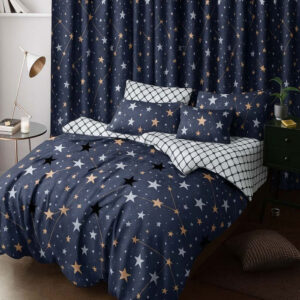 Posteljina sa draperima 200x220 dezen 1