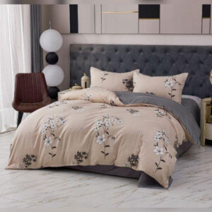 Premium posteljina Beige Floral 200x220