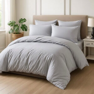 Damast posteljina SVETLO SIVA