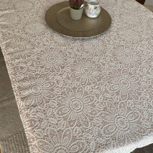 Damast stolnjak 160x220 - ROZE 1