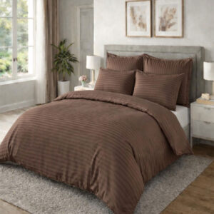 Damast posteljina BRAON