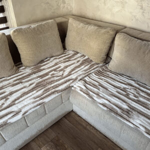 Royal prekrivači set 200x75,150x75,75x75 - BRAON-BELI