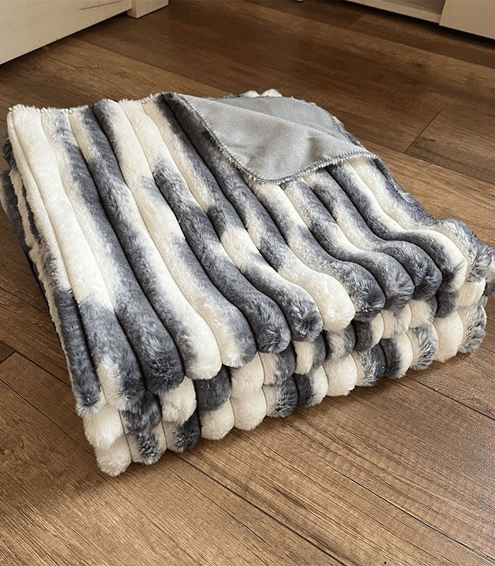 Royal prekrivači set 200x75,150x75,75x75 - CRNO-BELI - Slika 2