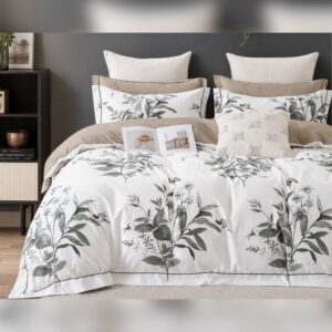 Premium posteljina Grey blossom 200x220