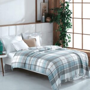 Ćebe waffle sa resicama FROST MINT 180x200