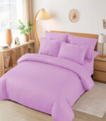 Damast posteljina 200x220 LILA