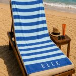 Peškir za plažu 95x175cm - ELLE BLUE