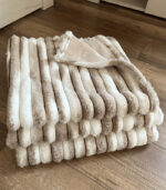 Royal prekrivači set 200x75,150x75,75x75 - BRAON-BELI - Slika 2