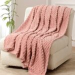 Soft ćebe rebrasto - ROZE