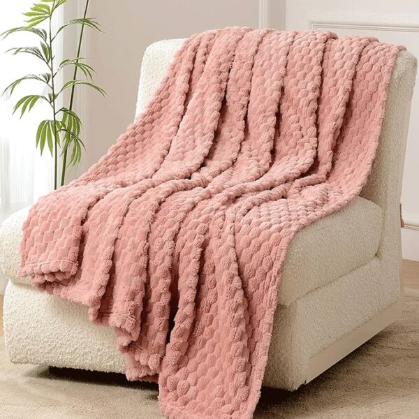 Soft ćebe rebrasto - ROZE