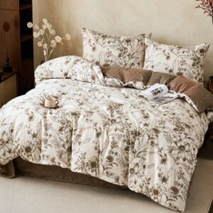 Premium posteljina Beige Garden 200x220