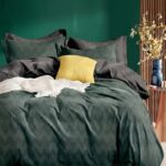 Premium posteljina Dark green 200x220