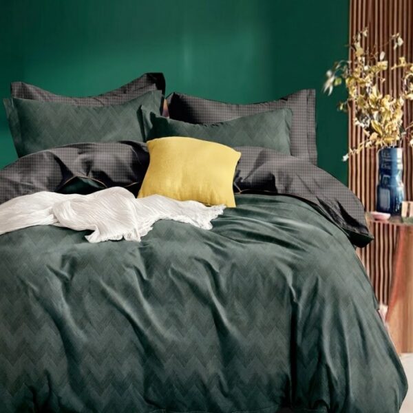 Premium posteljina Dark green 200x220